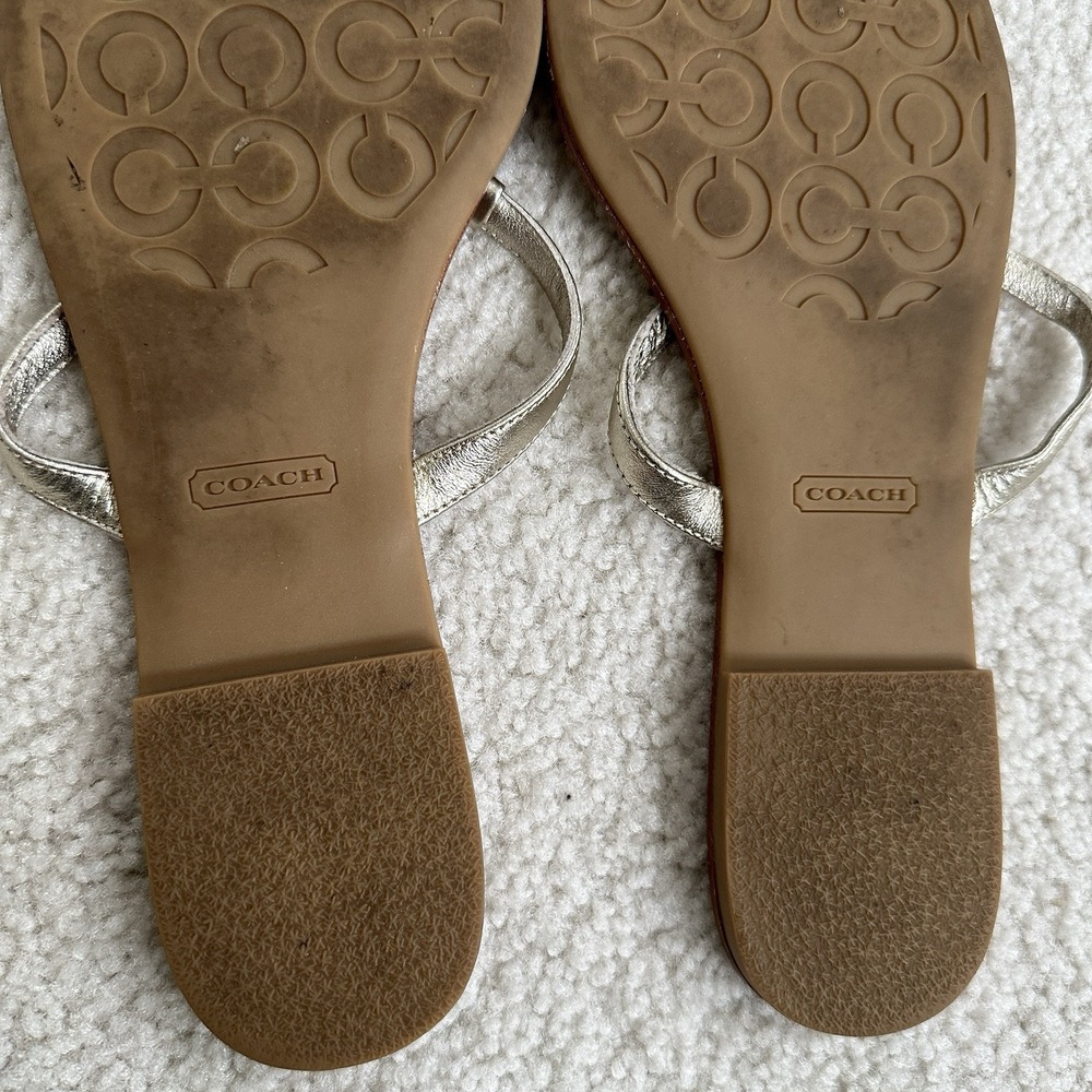 Coach Rachal Thong Tong Sandals Flip Flops Shoes Size 9 B - Picture 15 of 16